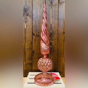 Vintage Mercury Glass Pink Decor